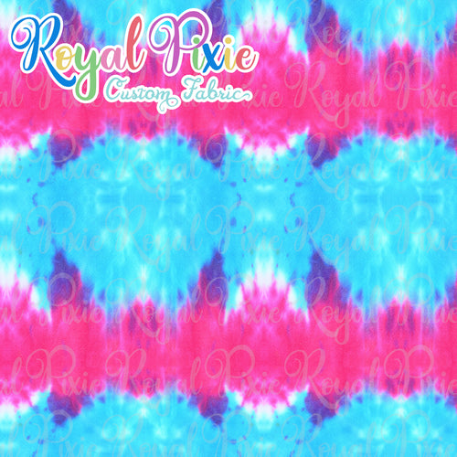Permanent Preorder - Coords - Tie Dye Stripe Pink and Blue