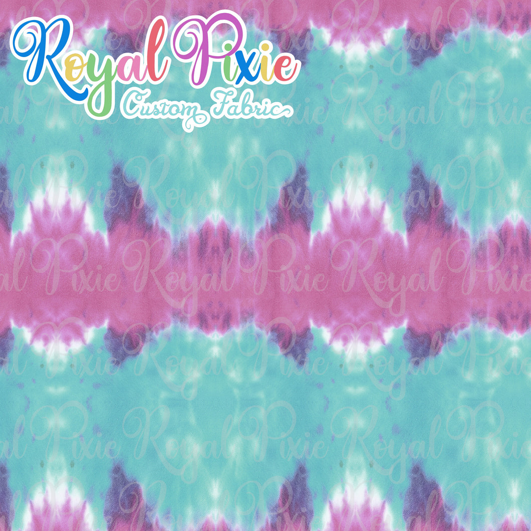 Permanent Preorder - Coords - Tie Dye Stripe Purple and Teal