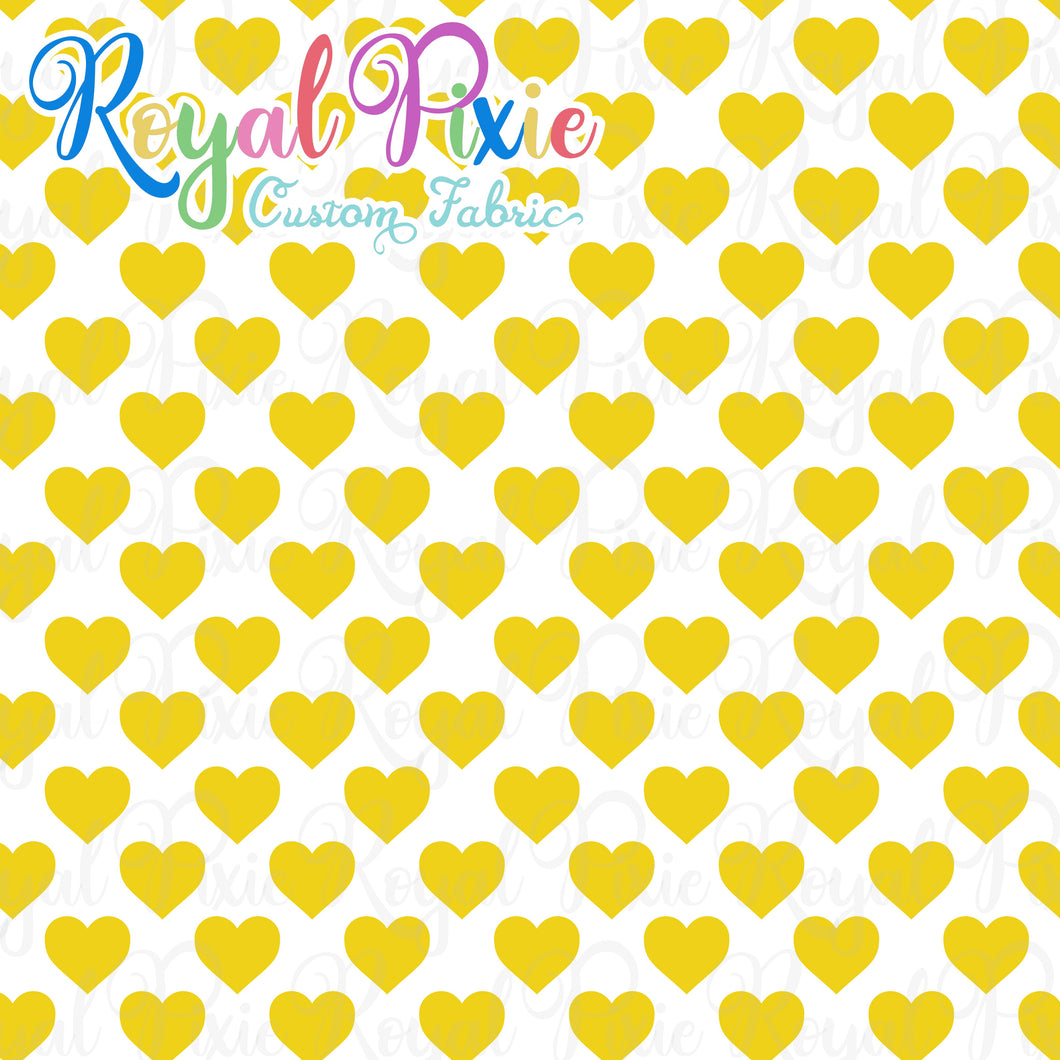 Permanent Preorder - Hearts with White - Yellow - RP Color